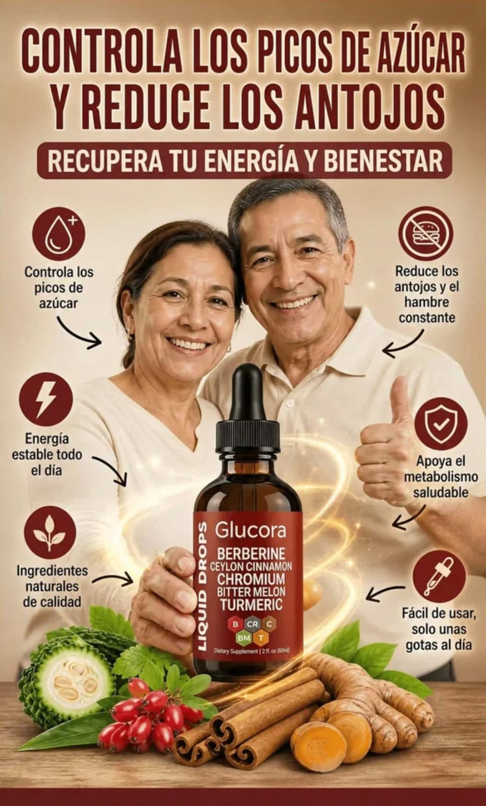 🩸GLUCORA BERBERINA LIQUIDA GOTAS DE BIENESTAR METABOLICO ☑️