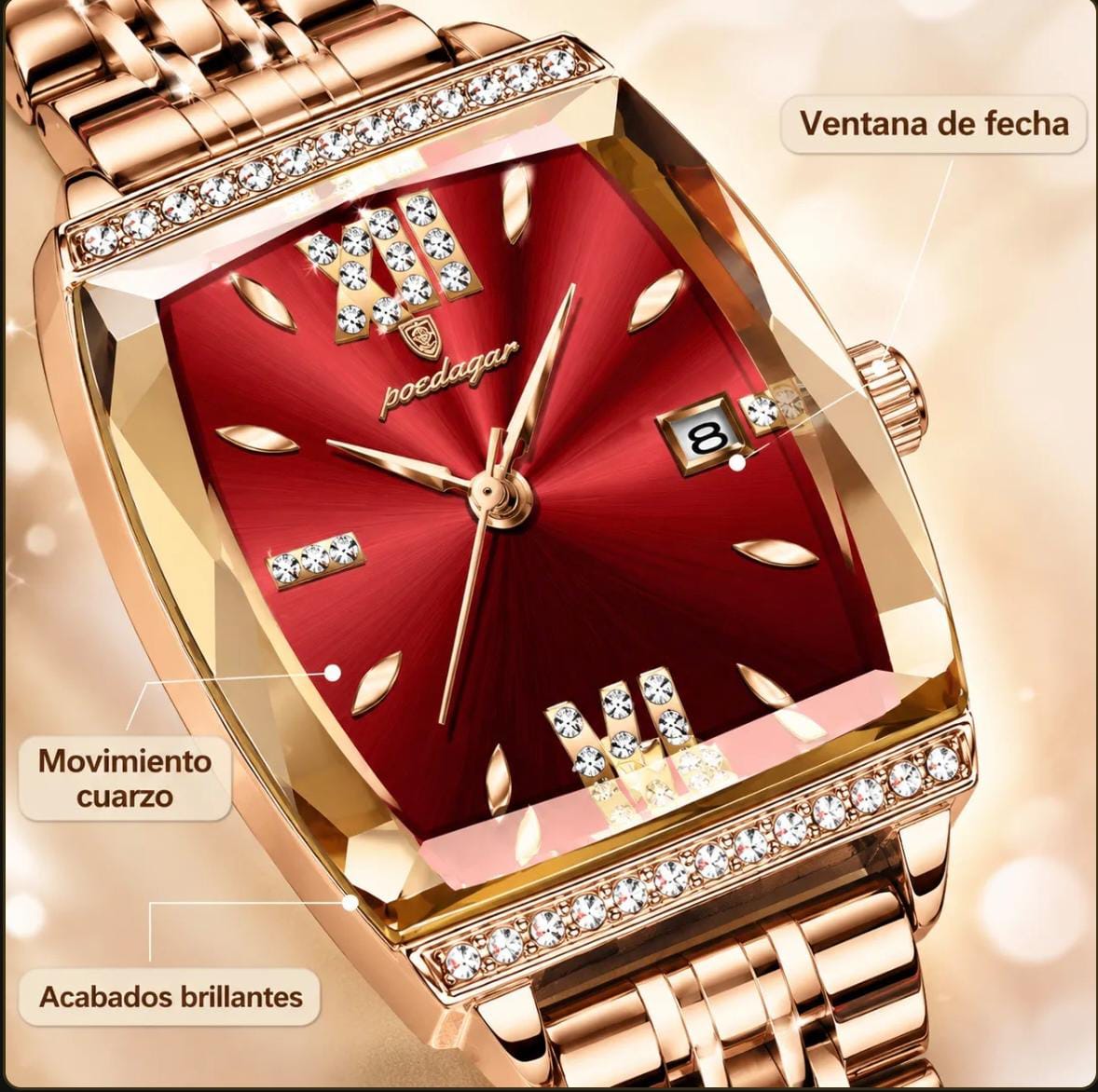 Reloj de Lujo POEDAGAR M4 Pro + Pila de Repuesto GRATIS 🎁 T.K
